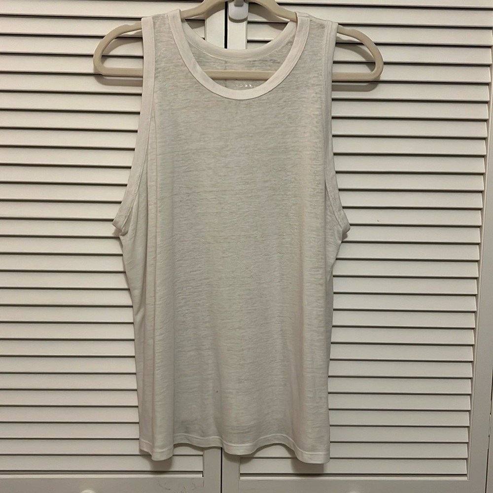 A New Day Linen Tank Top Size XXL